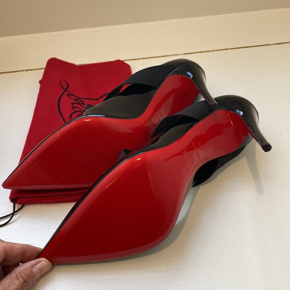 Christian Louboutin blk sharpstagram 100patent NWT - Picture 2 of 7